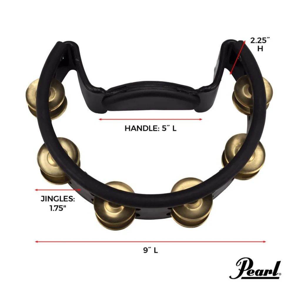 Pearl Quickmount Tambourine With Brass Jingles - Image 3