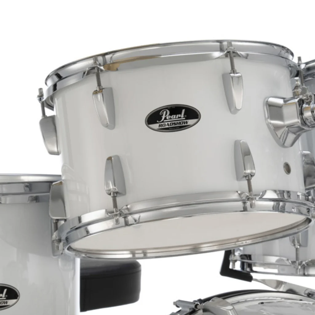 Pearl Roadshow 20" 5pc Fusion Drum Kit with Hardware and Cymbals - Pure White - Image 4