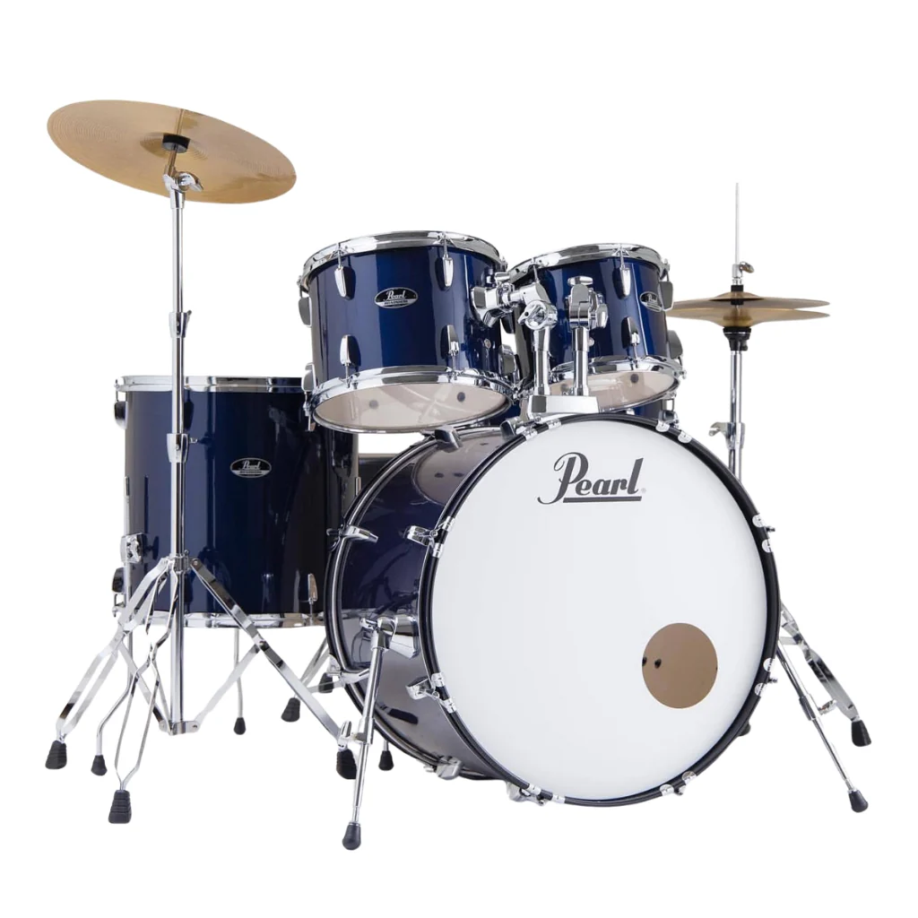 Pearl Roadshow 20" 5pc Fusion Drum Kit with Hardware and Cymbals - Royal Blue Metallic