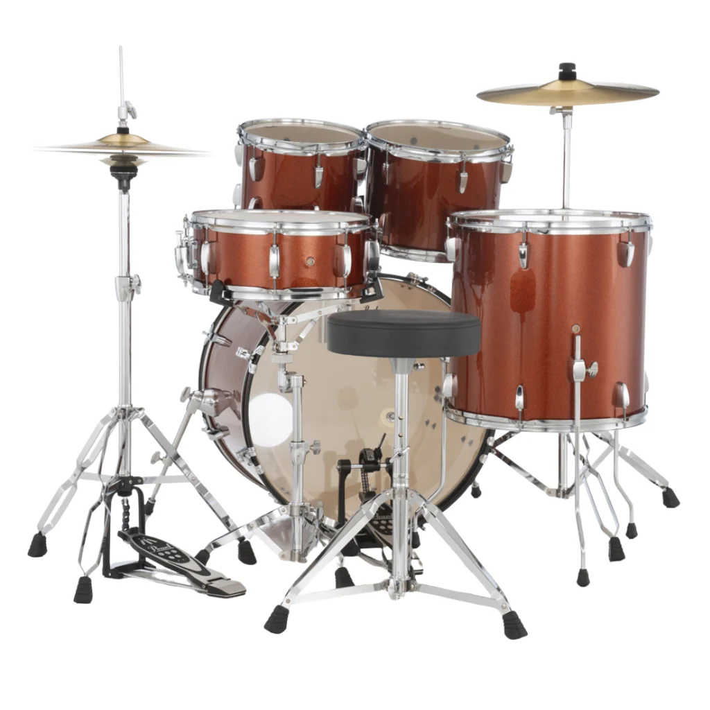 Pearl Roadshow 22" 5pc Drum Kit Package with Cymbals - Burnt Orange Sparkle - Image 3