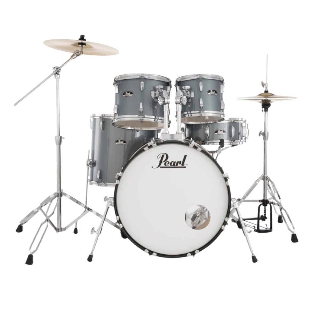 Pearl Roadshow 22" 5pc Drum Kit Package with Cymbals - Charcoal Metallic - Image 2