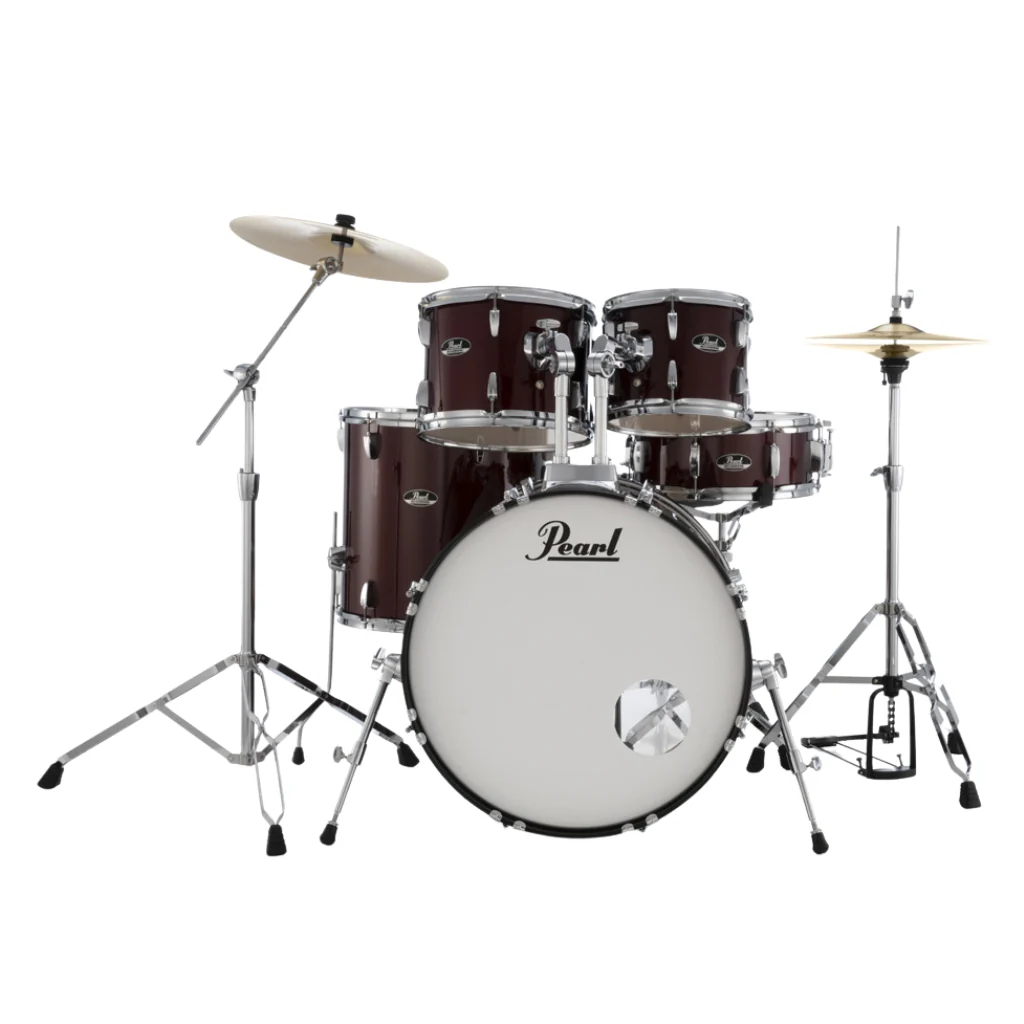 Pearl Roadshow 22" 5pc Drum Kit Package with Cymbals - Red Wine - Image 2