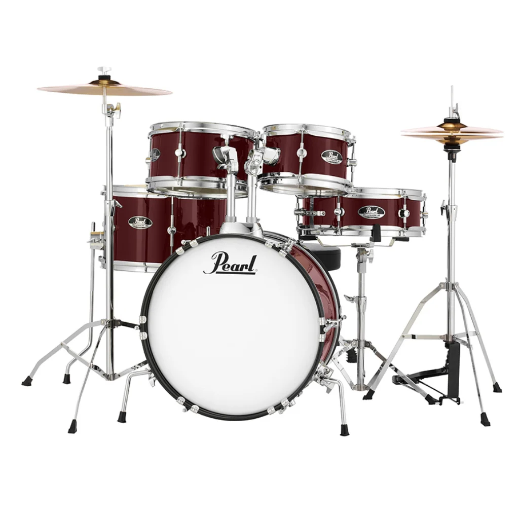 Pearl Roadshow Junior 5-Piece Drum Kit w/Hardware - Red Wine