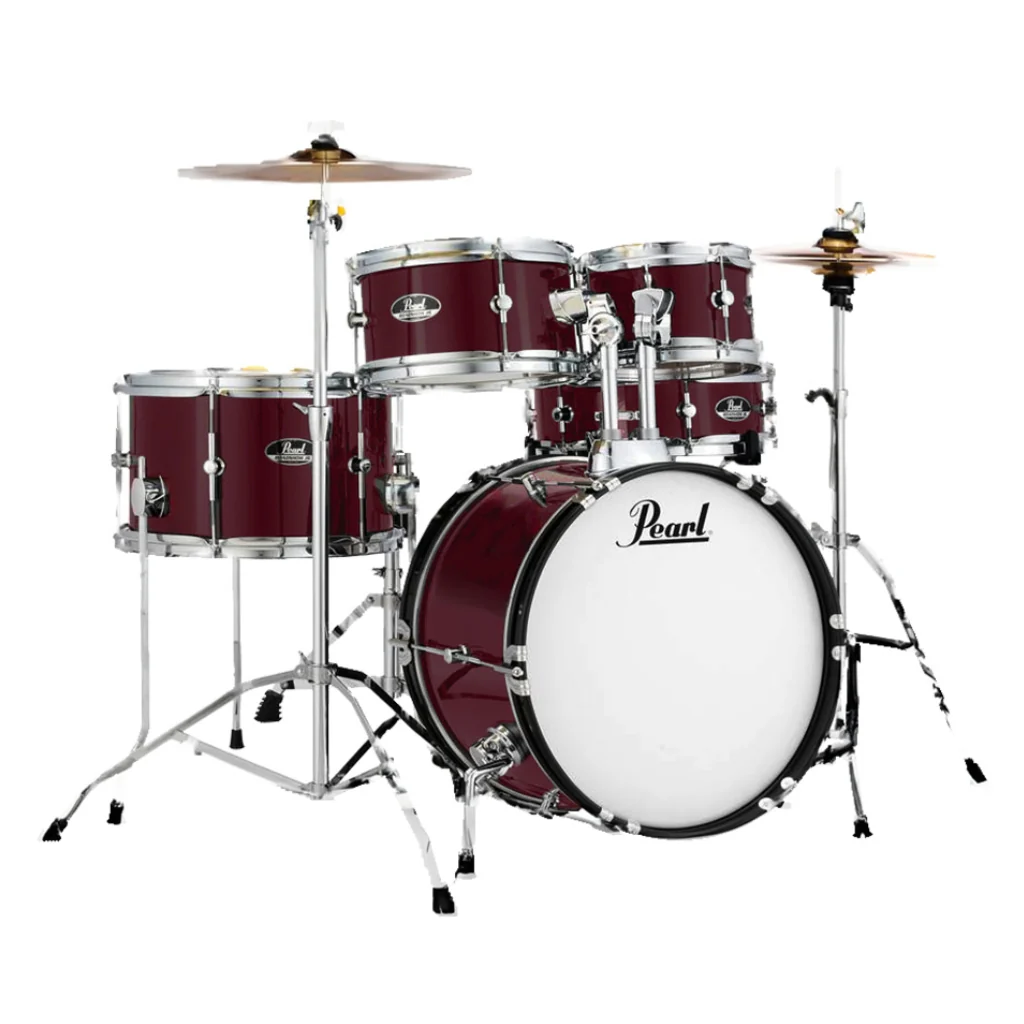 Pearl Roadshow Junior 5-Piece Drum Kit w/Hardware - Red Wine - Image 2