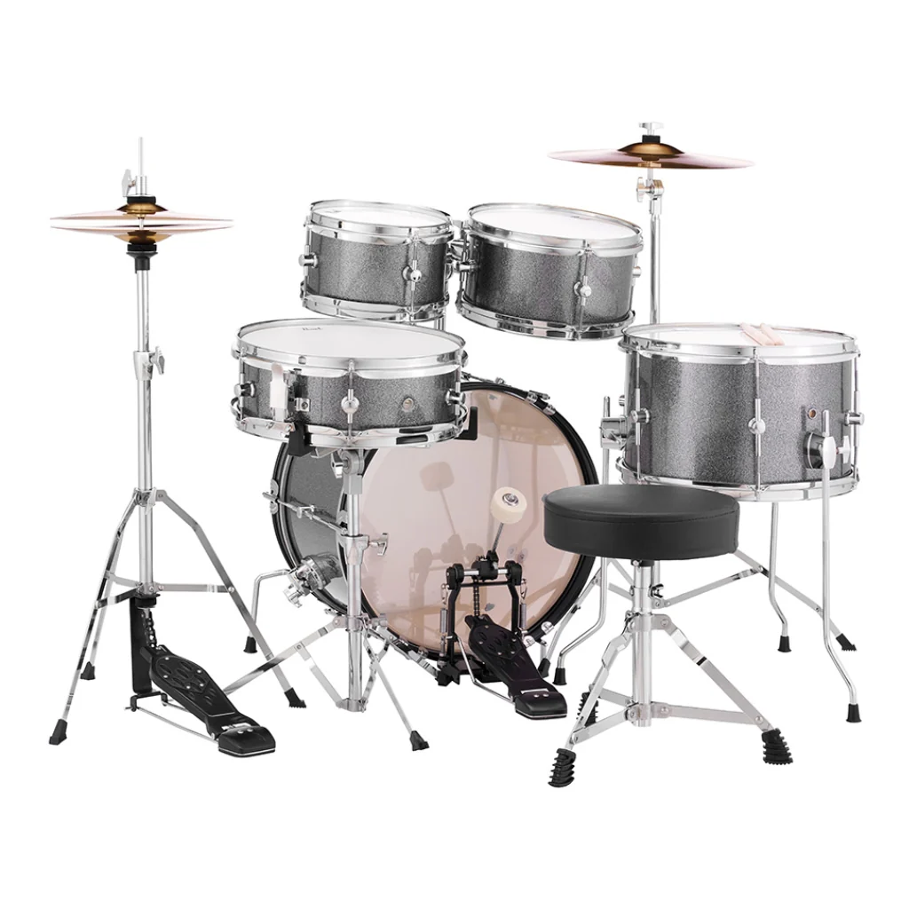 Pearl Roadshow Junior 5pc Drum Kit with Hardware - Grindstone Sparkle - Image 3