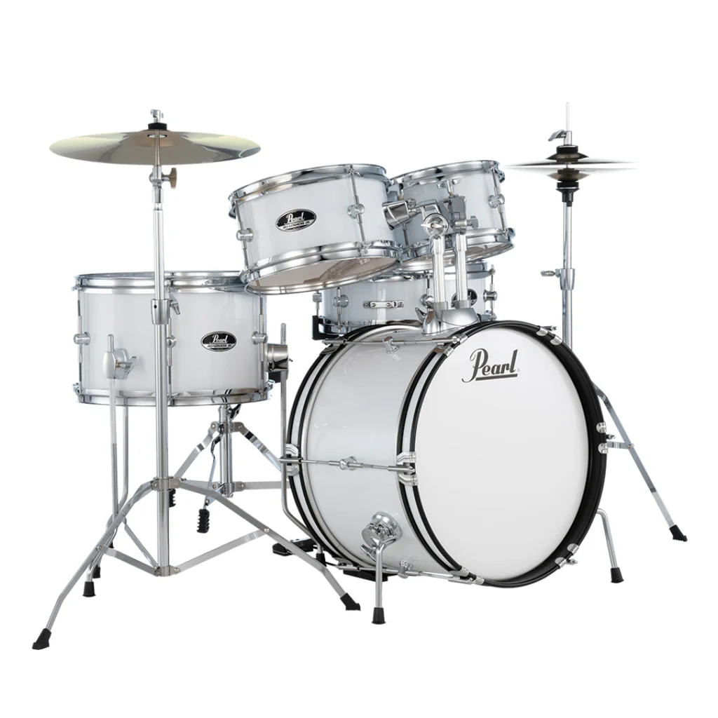 Pearl Roadshow Junior 5pc Drum Kit with Hardware - Pure White - Image 2