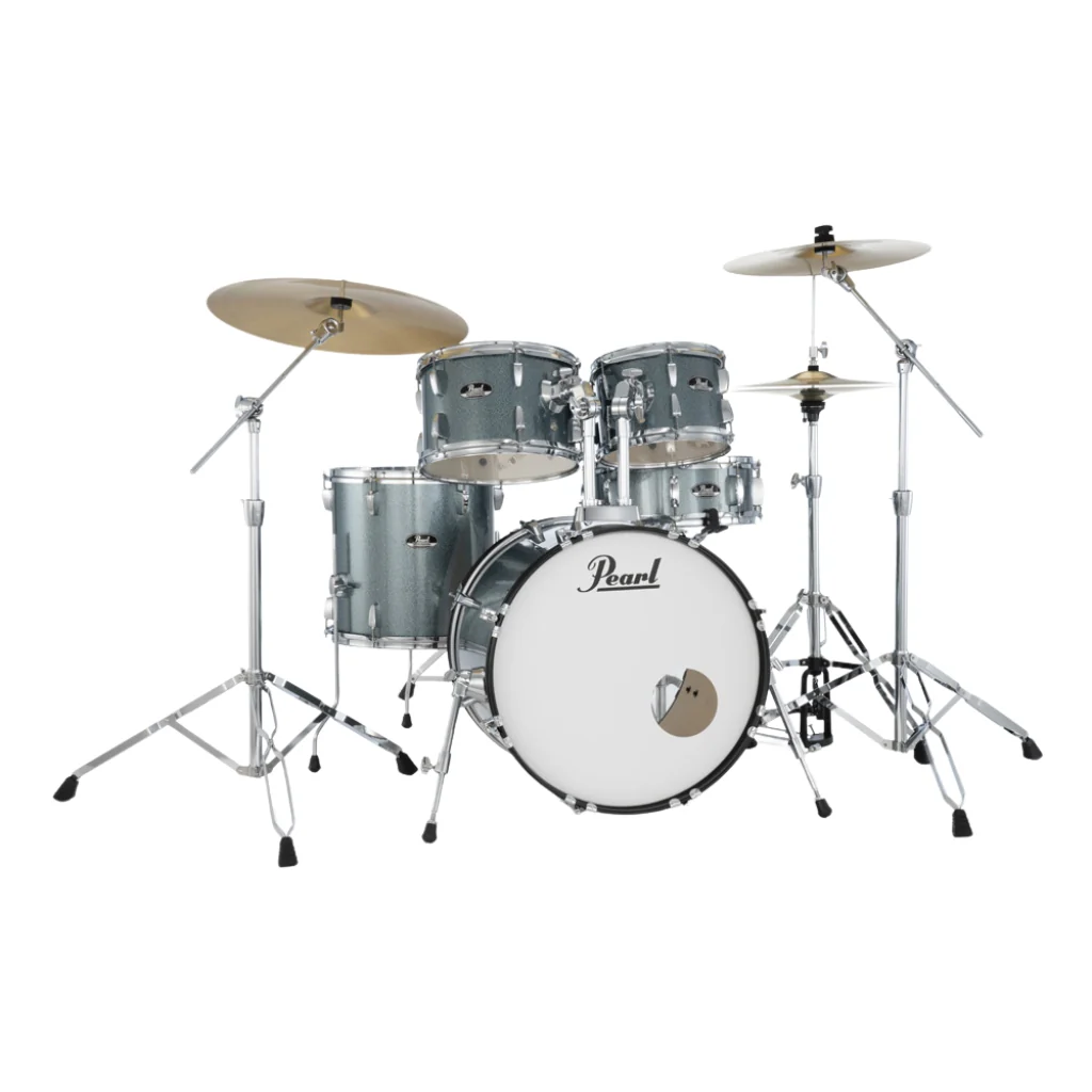 Pearl Roadshow-Plus 5pc 20" with BRD-1 Cymbals Drum Package - Aqua Blue Glitter - Image 2