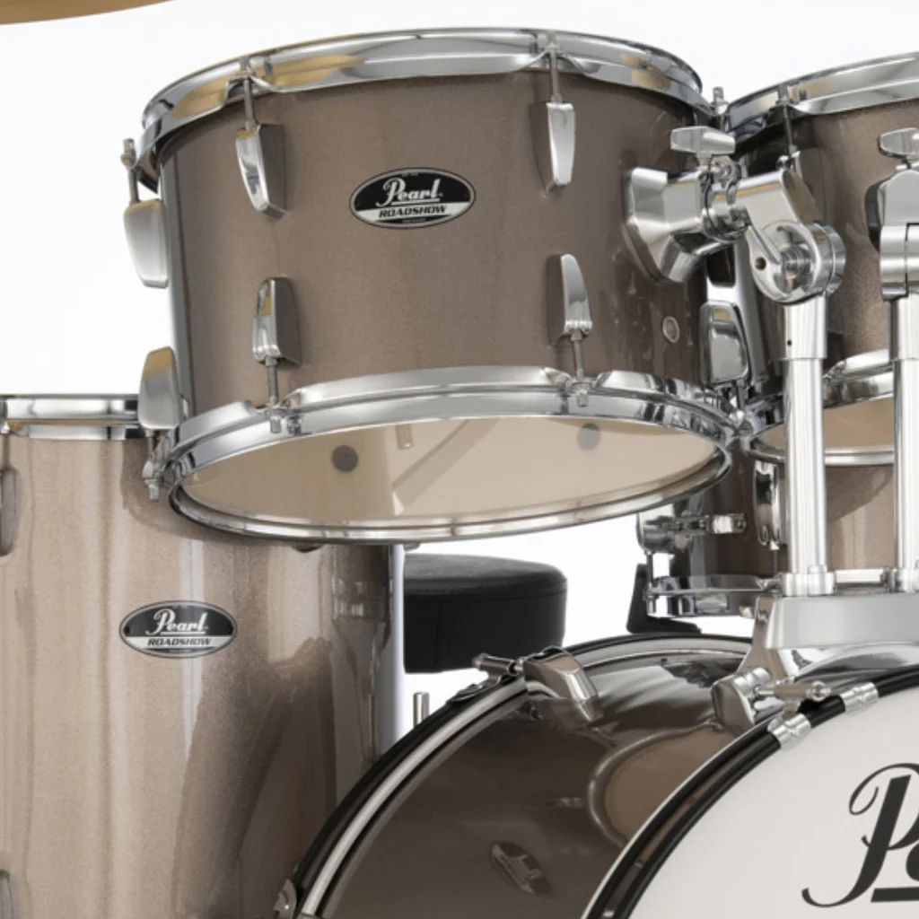 Pearl Roadshow-Plus 5pc 20" with BRD-1 Cymbals Drum Package - Bronze Metallic - Image 4