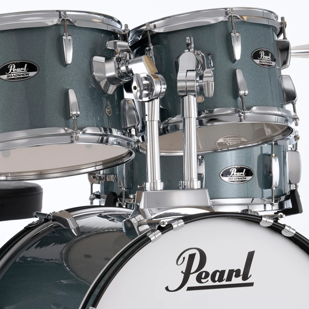 Pearl Roadshow-Plus 5pc 20" with BRD-1 Cymbals Drum Package - Charcoal Metallic - Image 5
