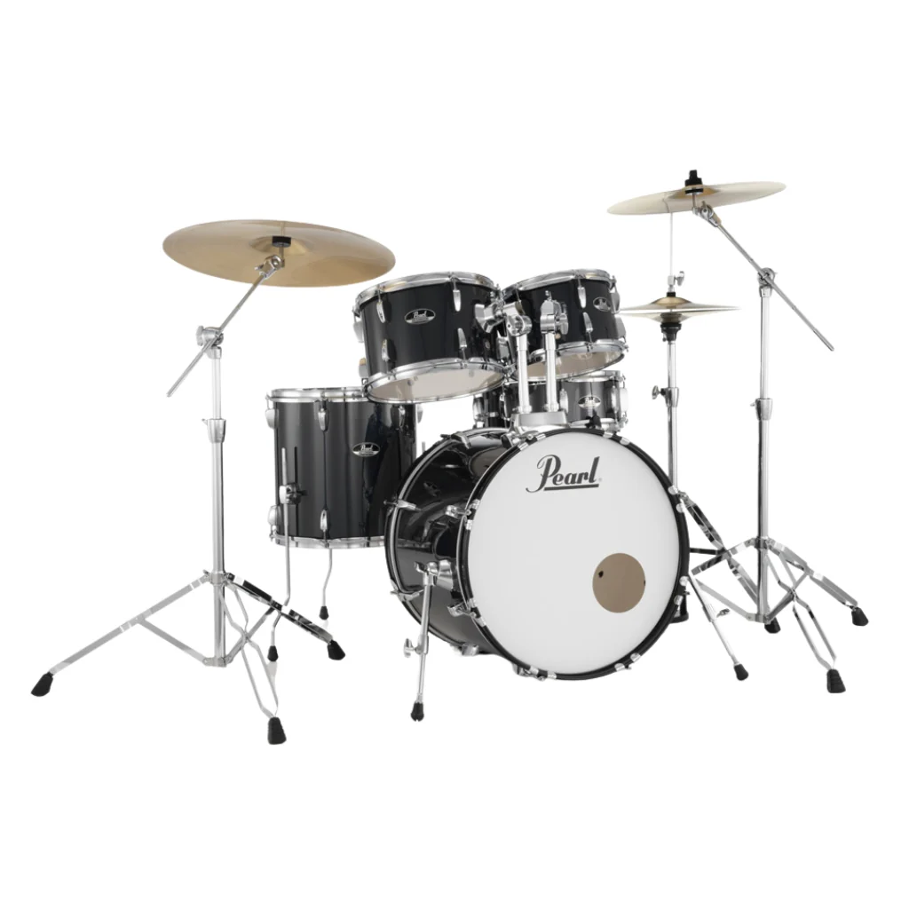 Pearl Roadshow-Plus 5pc 20" with BRD-1 Cymbals Drum Package - Jet Black - Image 2