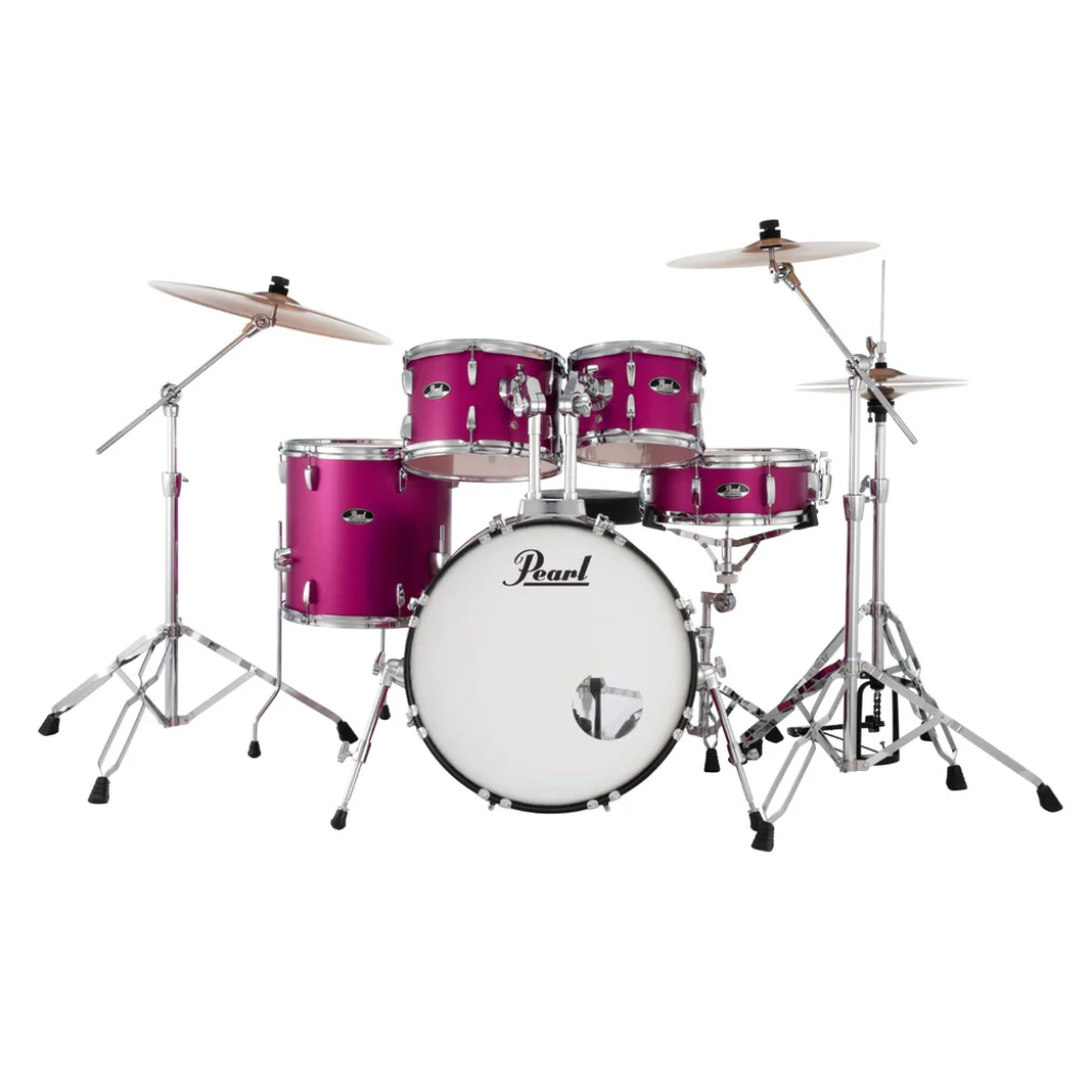 Pearl Roadshow-Plus 5pc 20" with BRD-1 Cymbals Drum Package - Pink Metallic - Image 2