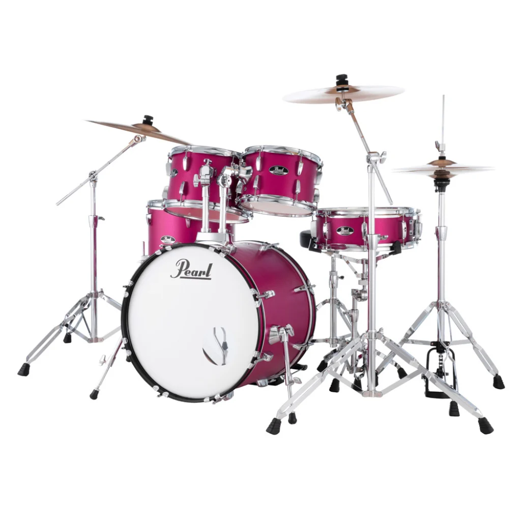 Pearl Roadshow-Plus 5pc 20" with BRD-1 Cymbals Drum Package - Pink Metallic - Image 3