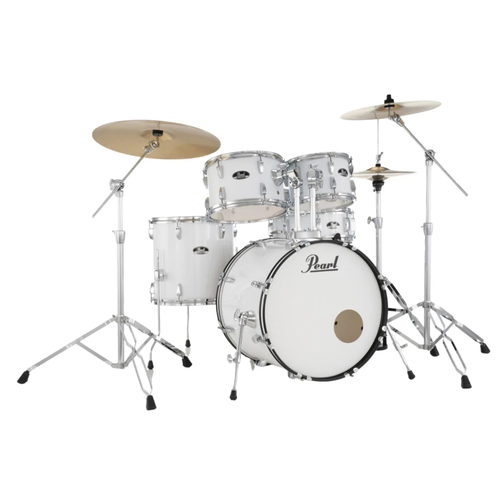 Pearl Roadshow-Plus 5pc 20" with BRD-1 Cymbals Drum Package - Pure White - Image 2