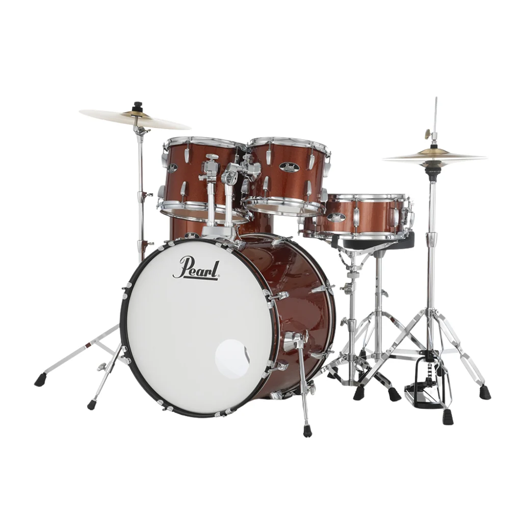 Pearl Roadshow-PLUS 5pc 22" Drum Package with Pearl Cymbals - Burnt Orange Sparkle - Image 3