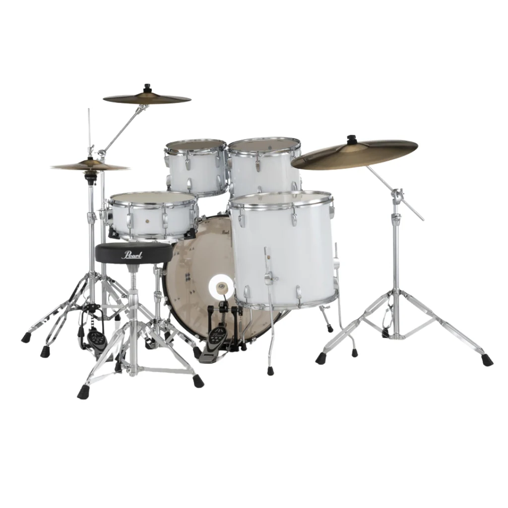 Pearl Roadshow-PLUS 5pc 22" Drum Package with Pearl Cymbals - Pure White - Image 3