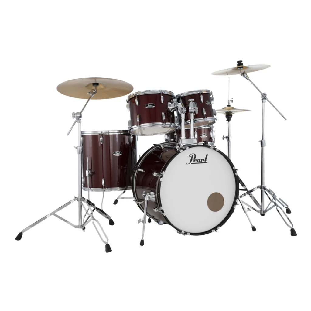 Pearl Roadshow-PLUS 5pc 22" Drum Package with Pearl Cymbals - Red Wine - Image 2