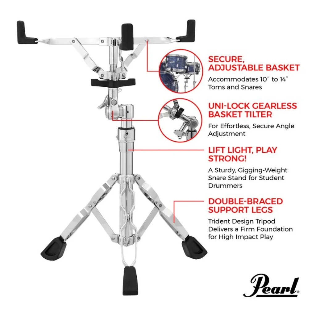 Pearl Snare Stand with Uni-Lock Tilter - Image 3