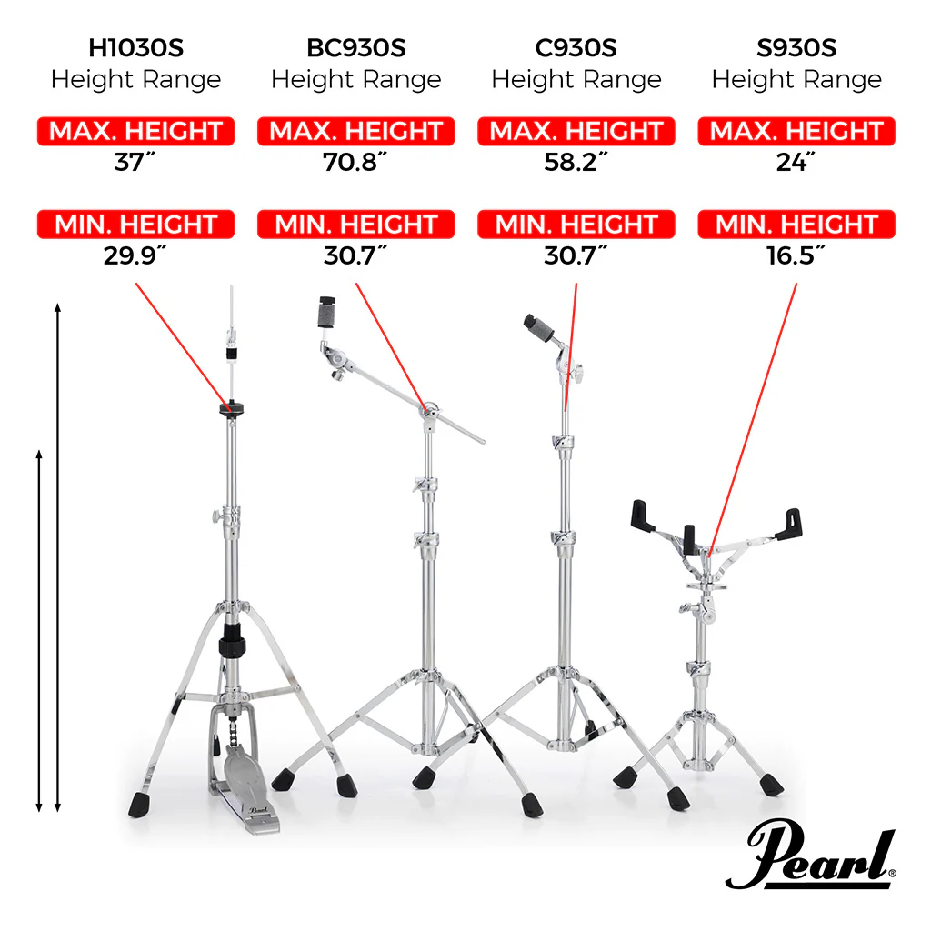 Pearl SP-930S Single Braced Hardware Pack - Image 3