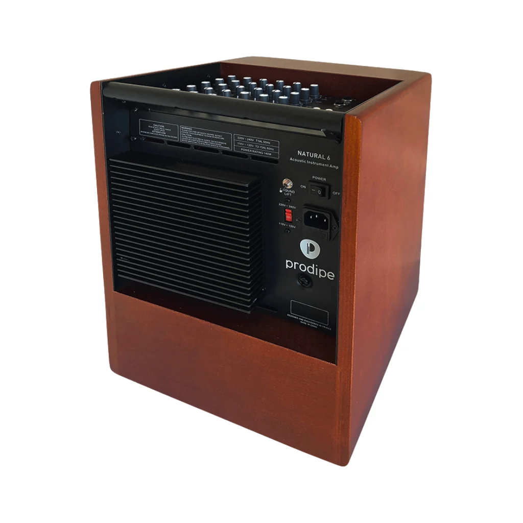 Prodipe Natural 6 140-Watt Acoustic Amplifier w/Bag - Cherry Wood - Image 3