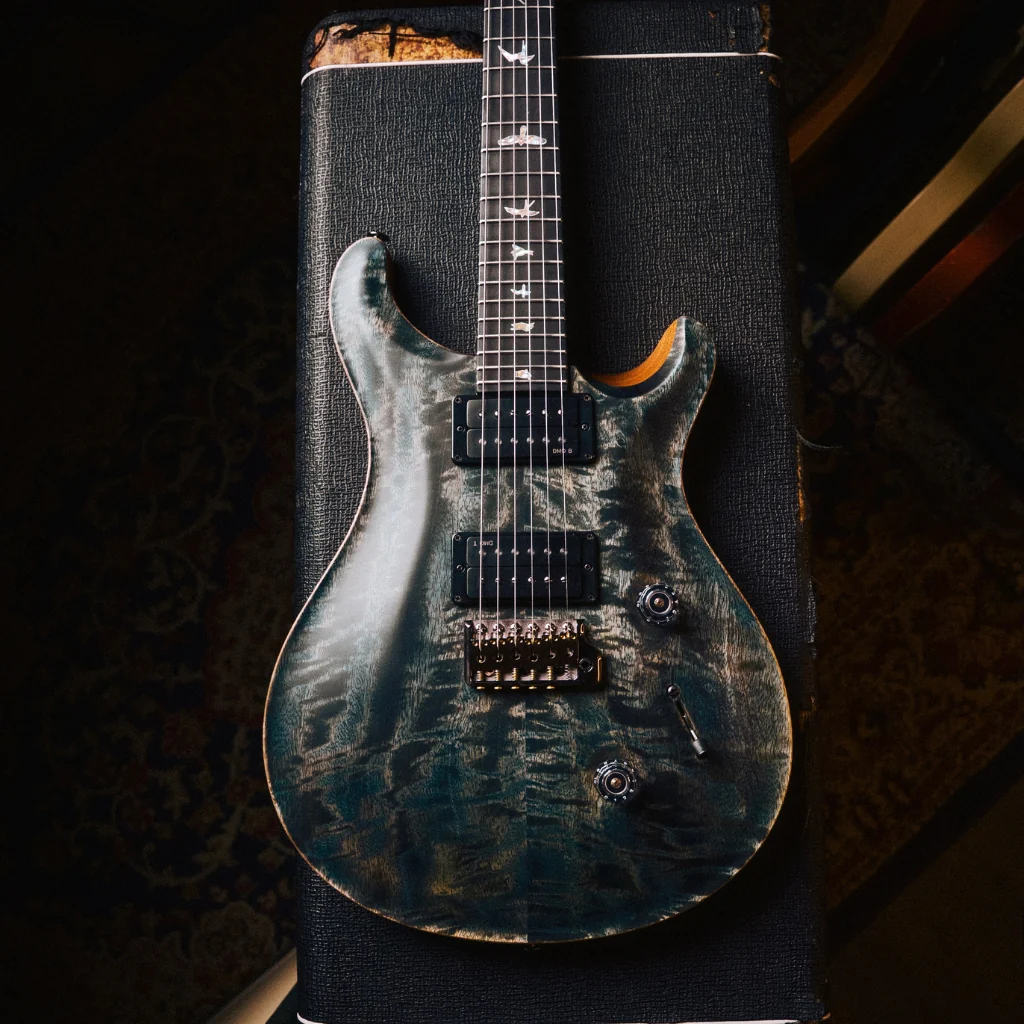 PRS 40th Anniversary Custom 24 Satin Limited Edition Electric Guitar - Faded Whale Blue