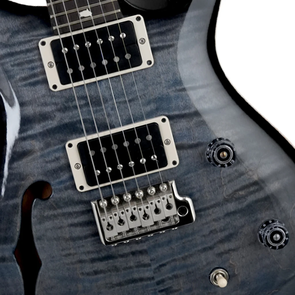 PRS CE24 Semi Hollow - Faded Blue Smokeburst - Image 6