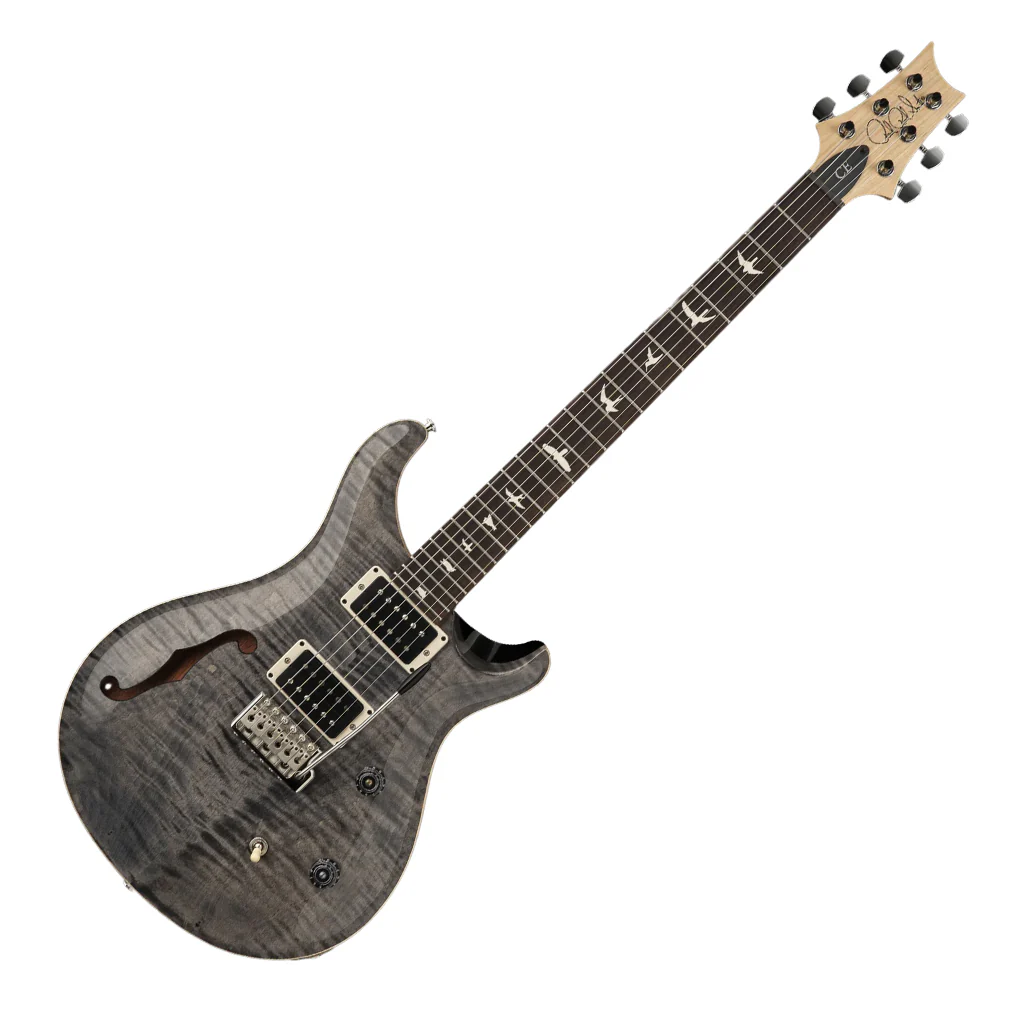 PRS CE24 Semi Hollow Electric Guitar - Faded Grey Black - Image 6