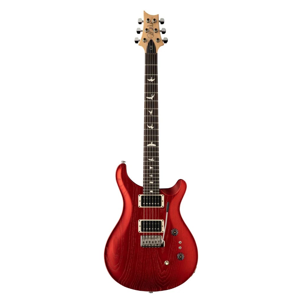 PRS CE2408 Swamp Ash Satin Electric Guitar - Red Apple Metallic - Image 3