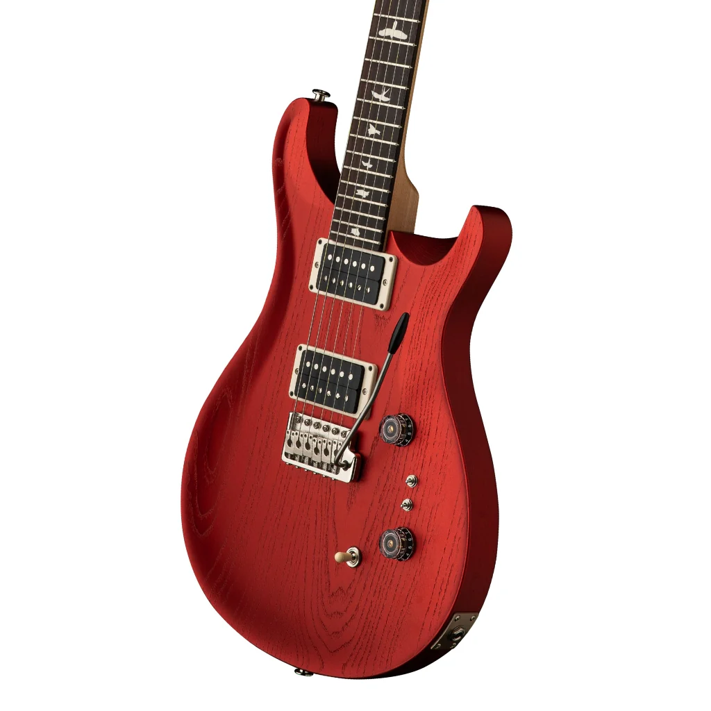 PRS CE2408 Swamp Ash Satin Electric Guitar - Red Apple Metallic - Image 9