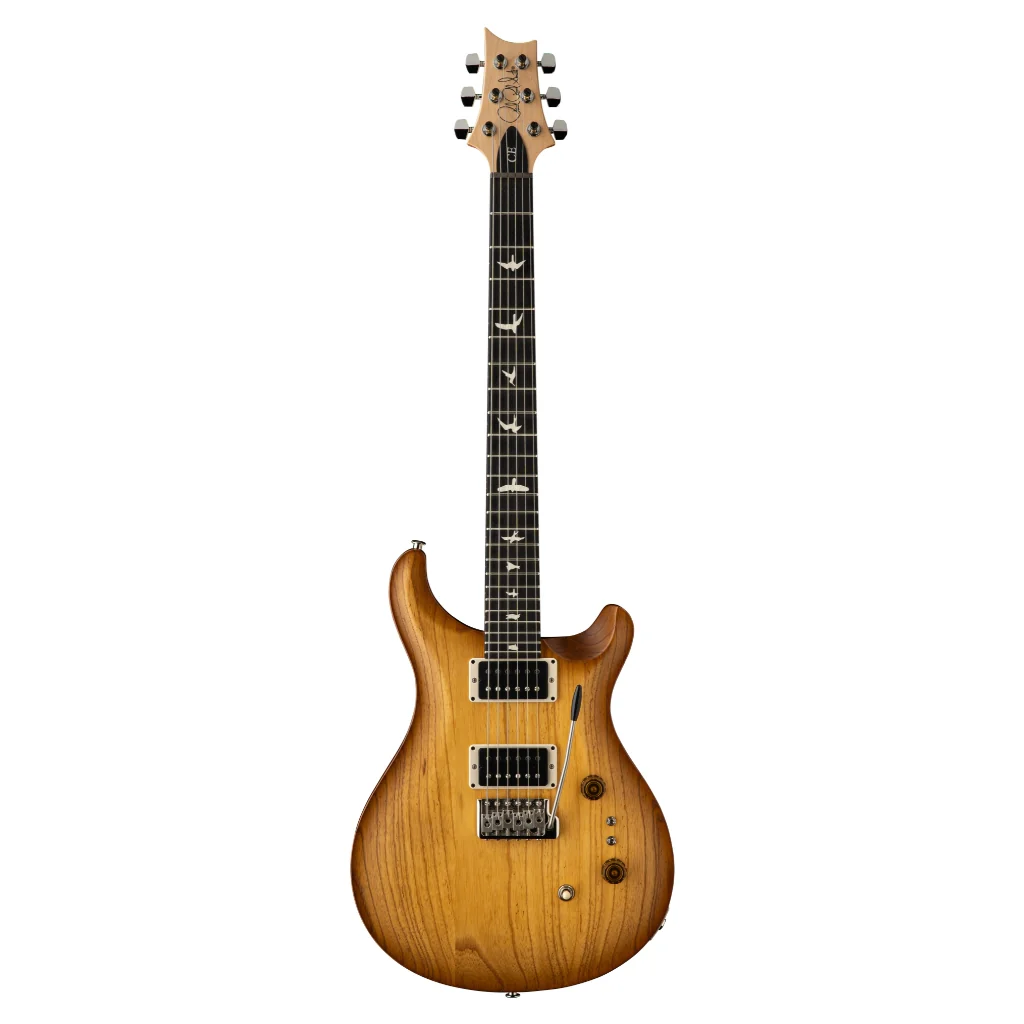 PRS CE2408 Swamp Ash Satin Electric Guitar - Vintage Natural - Image 3