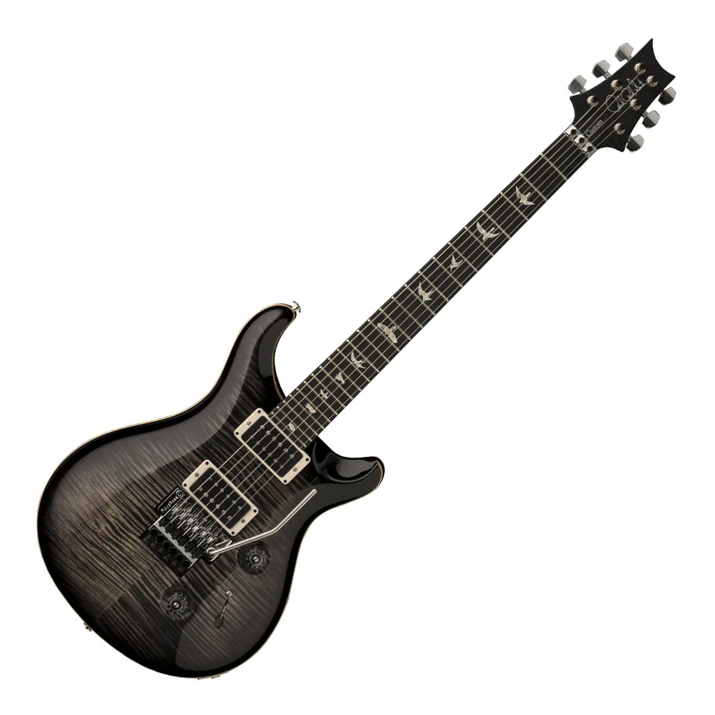 PRS Custom 24 Floyd Rose - Charcoal Burst 10 Top - Image 5