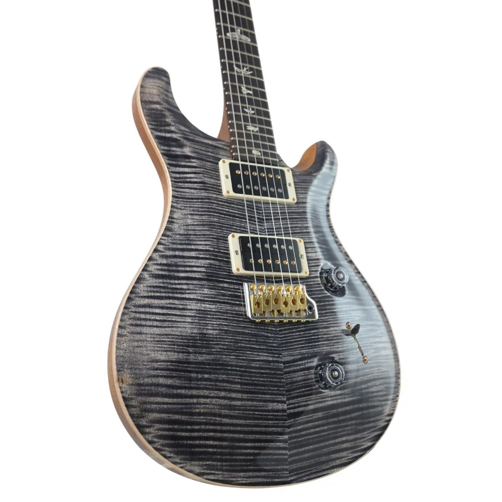 PRS Custom 24 Pattern Thin, 10 Top - Charcoal - Image 6