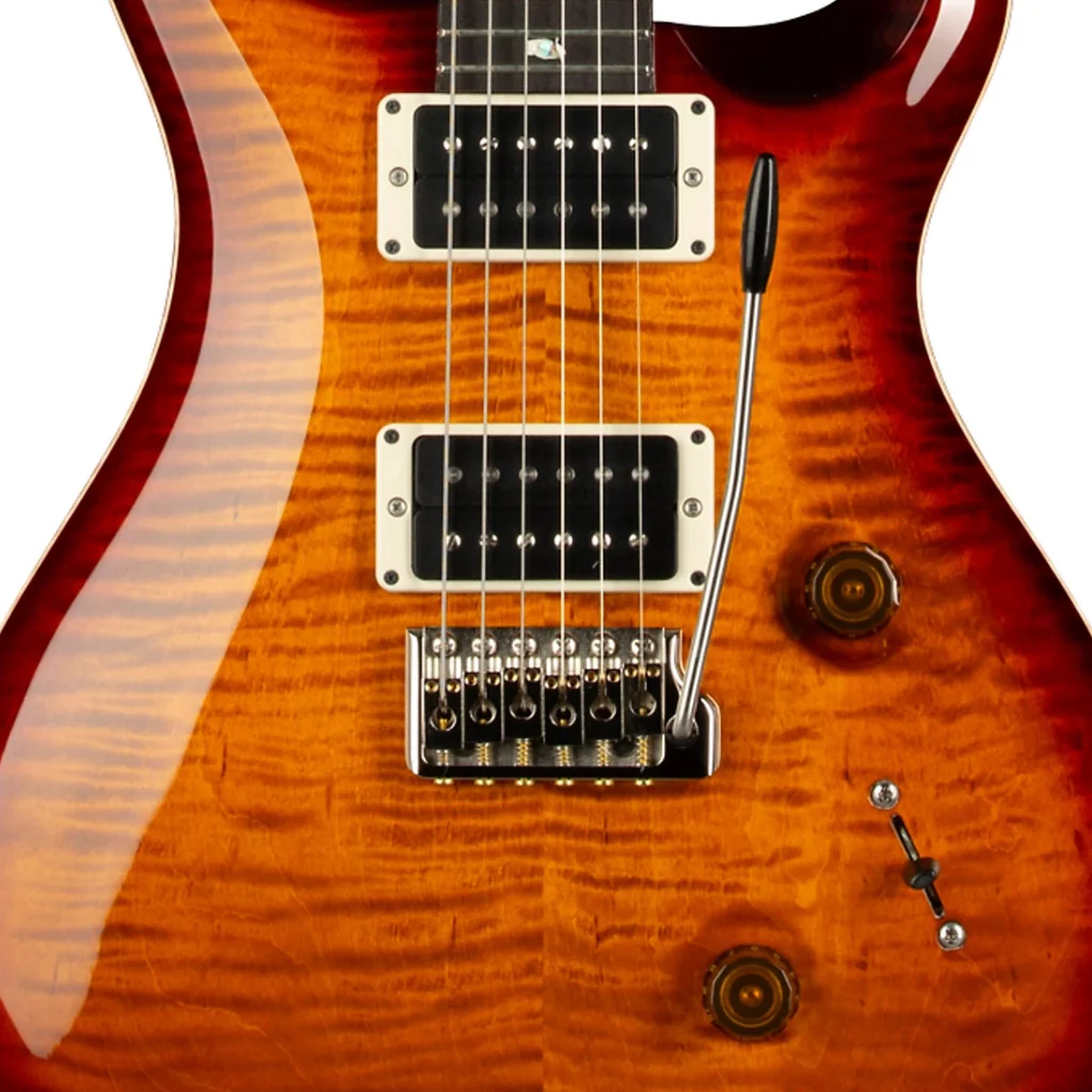 PRS Custom 24 Pattern Thin, 10 Top - Dark Cherry Burst - Image 5