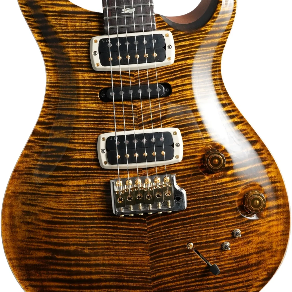 PRS Modern Eagle V  10 Top Electric Guitar - Yellow Tiger - Image 7