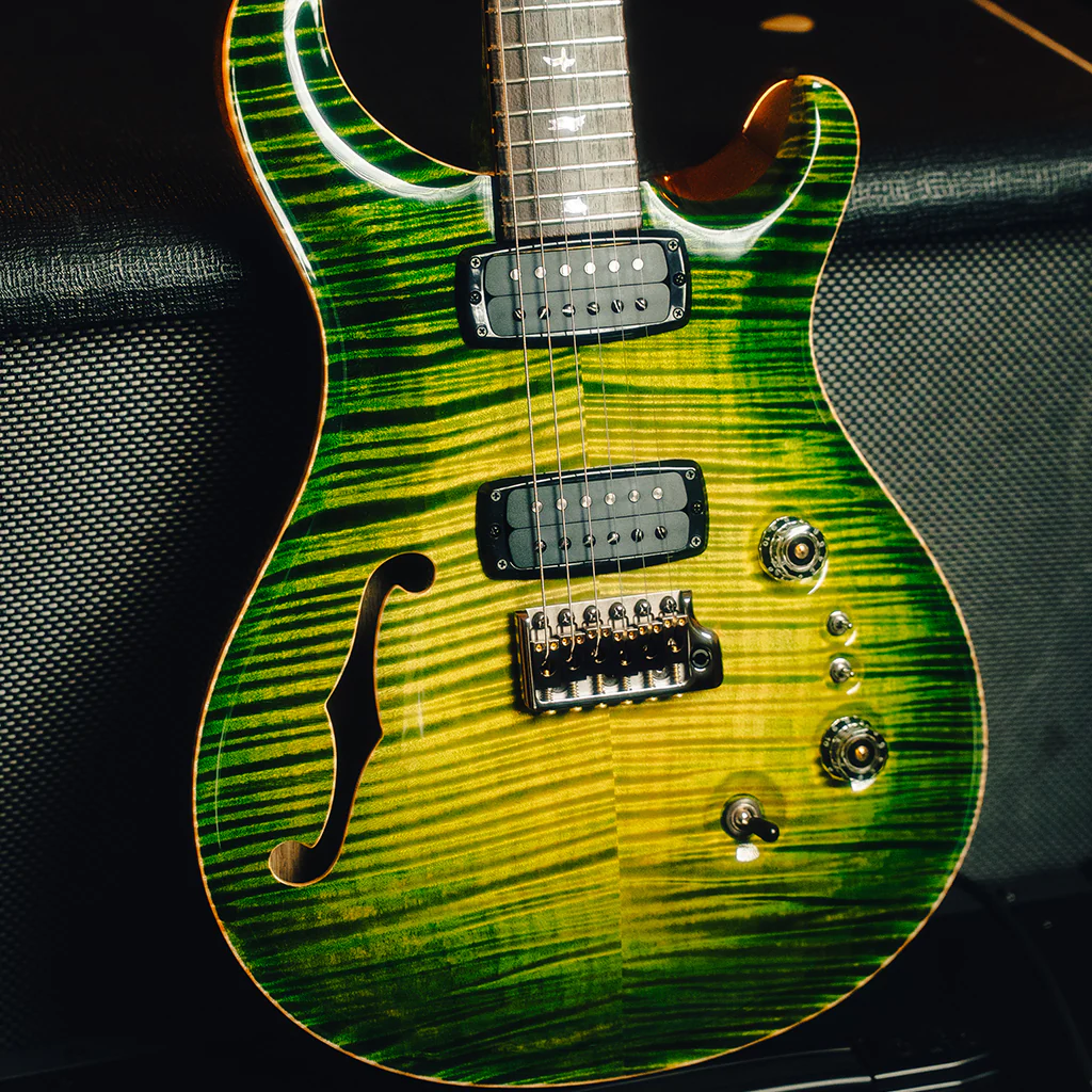 PRS Private Stock #11603 Custom 24-08 Semi-Hollow Electric Guitar - Rainforest Glow