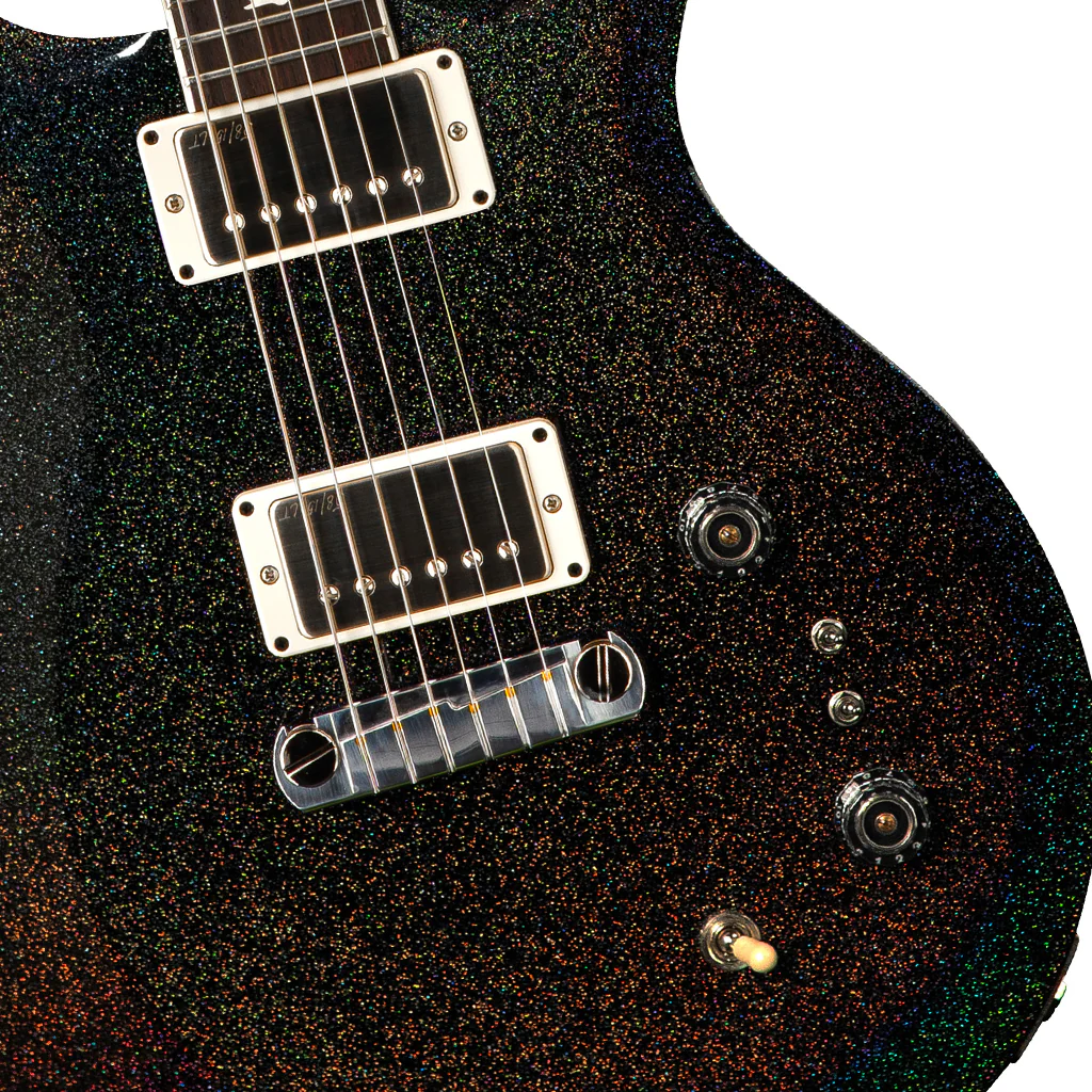 PRS S2 Mira 594 Electric Guitar - Black Rainbow Holoflake - Image 6