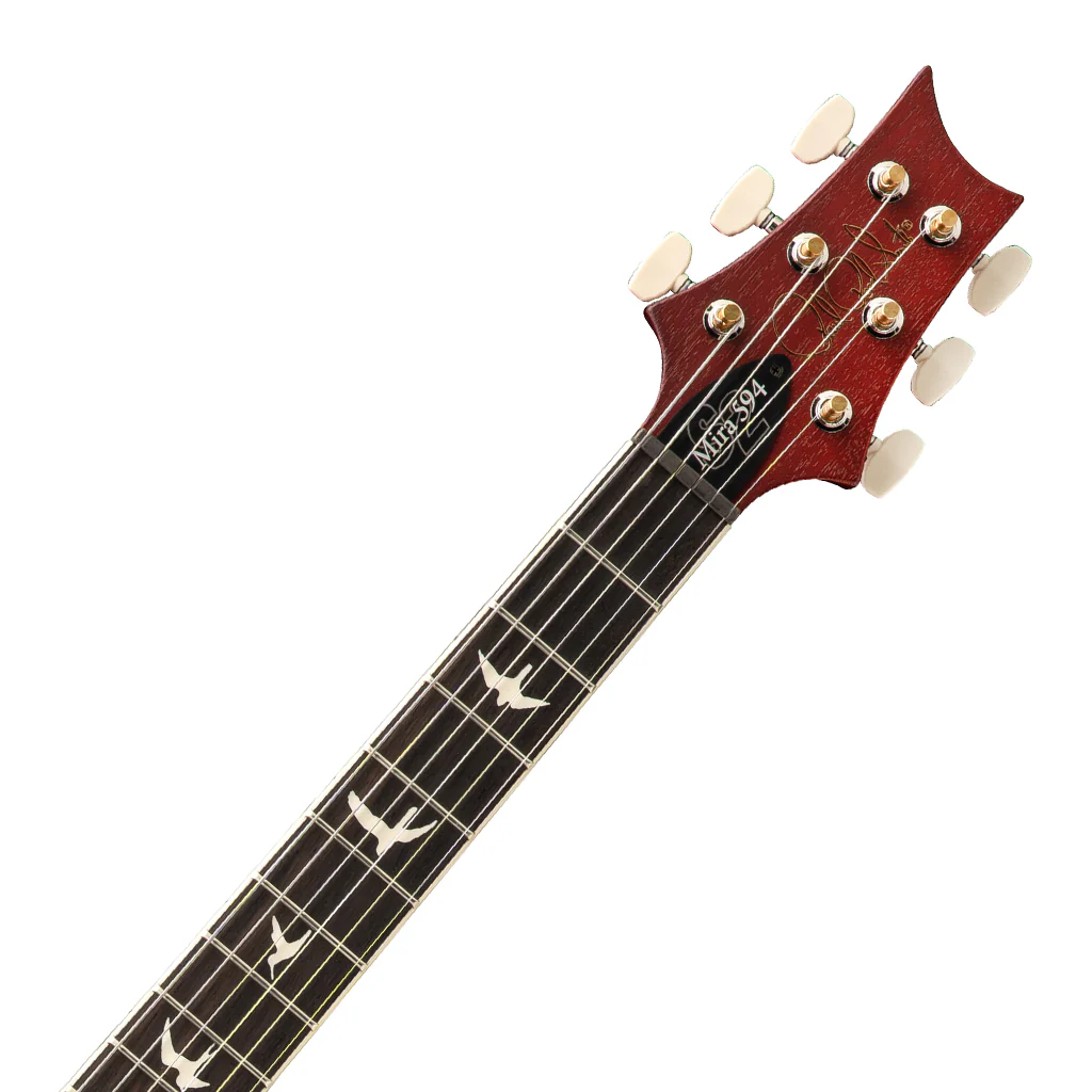 PRS S2 Mira 594 Satin Electric Guitar - Dark Cherry Sunburst - Image 4
