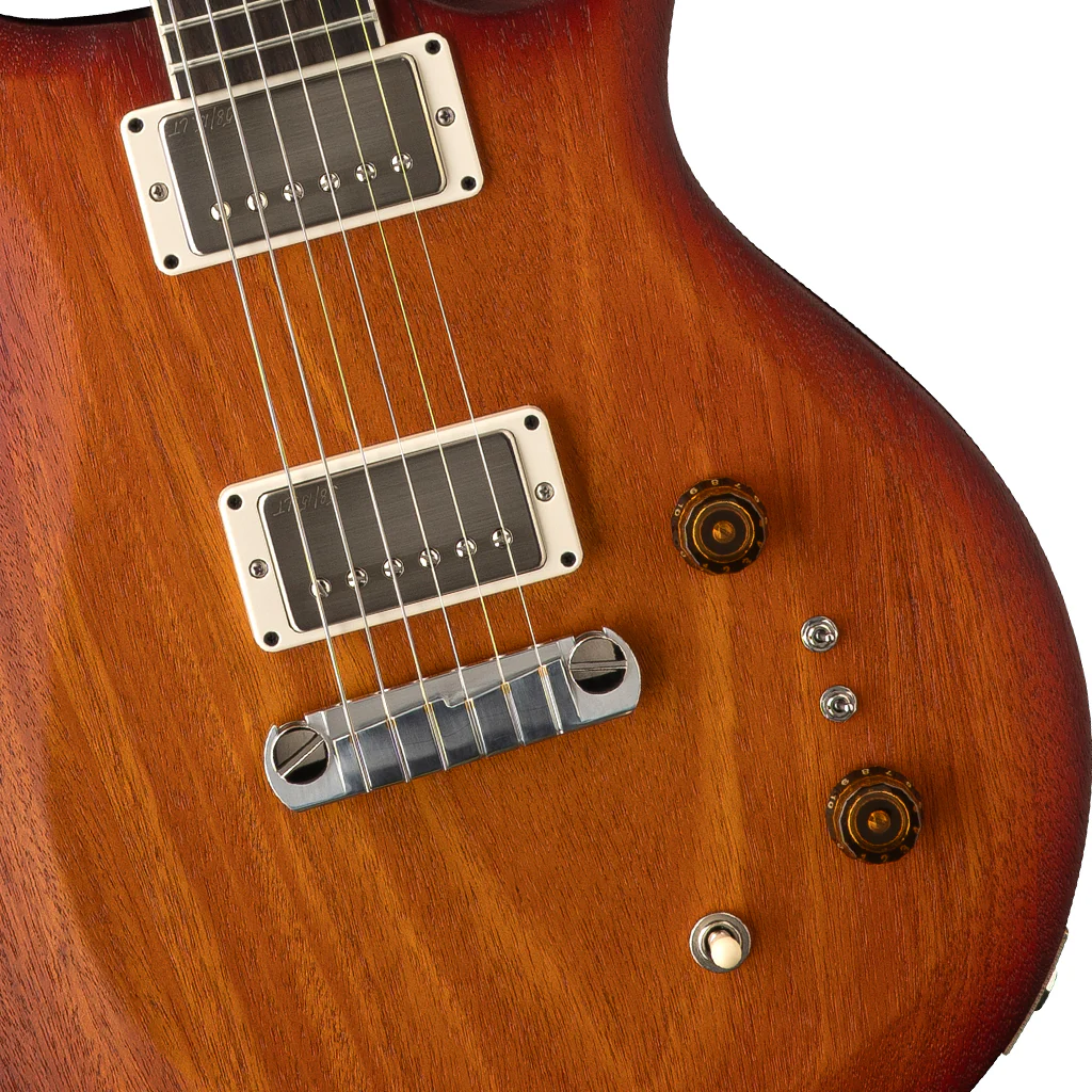 PRS S2 Mira 594 Satin Electric Guitar - Dark Cherry Sunburst - Image 6