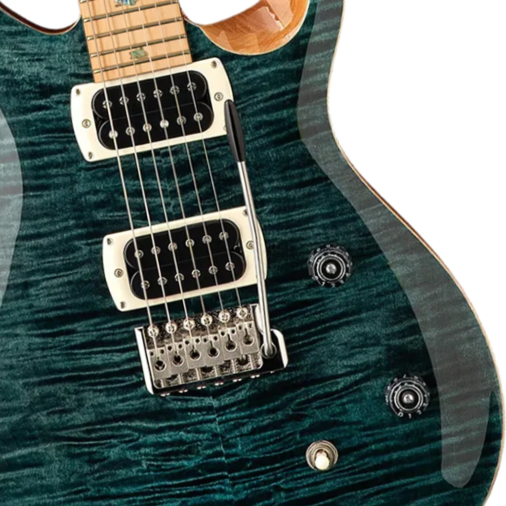 PRS SE CE24 Maple Top & Fretboard Electric Guitar - Slate Blue - Image 4