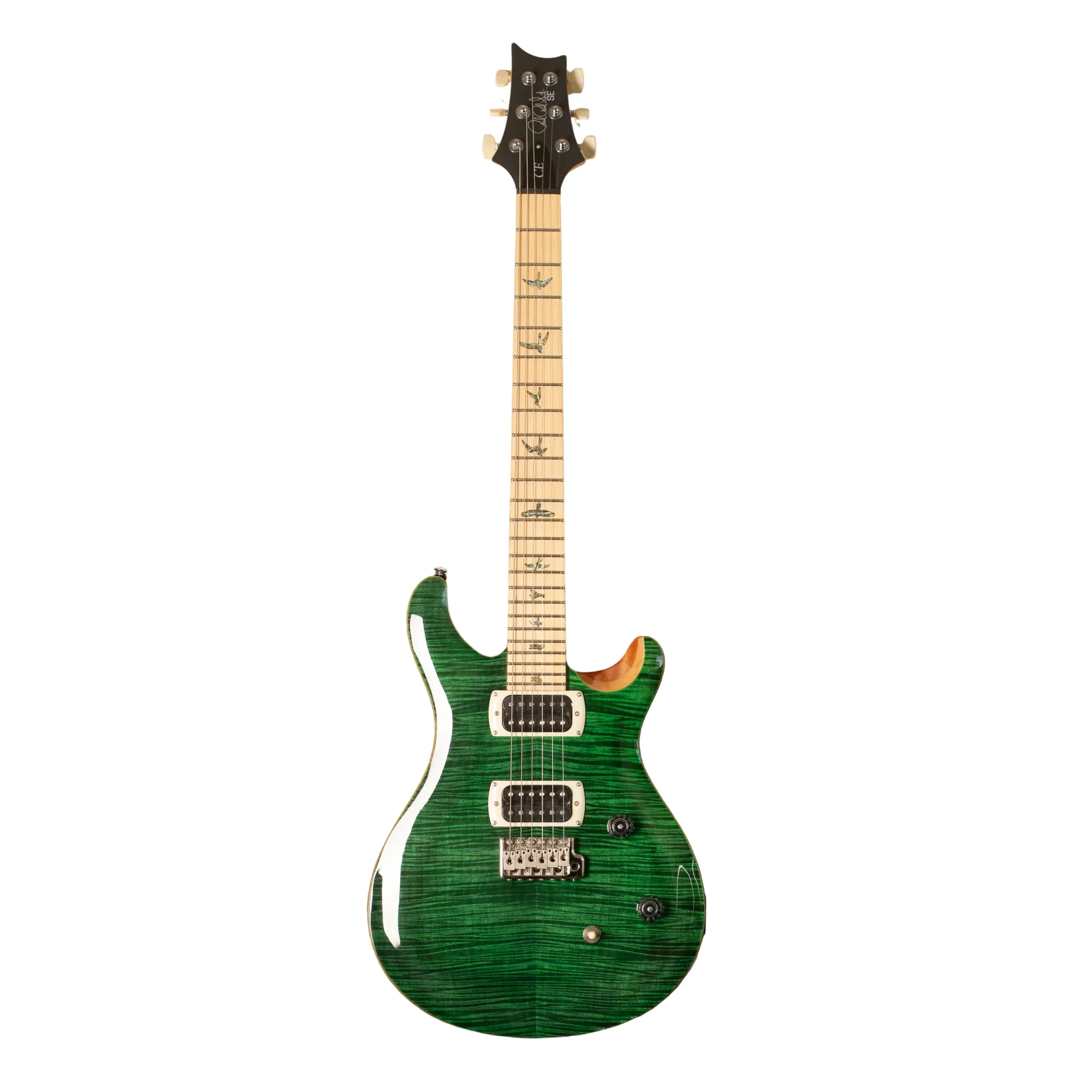 PRS SE CE24 Maple Top & Fretboard Electric Guitar - Teal Black - Image 2