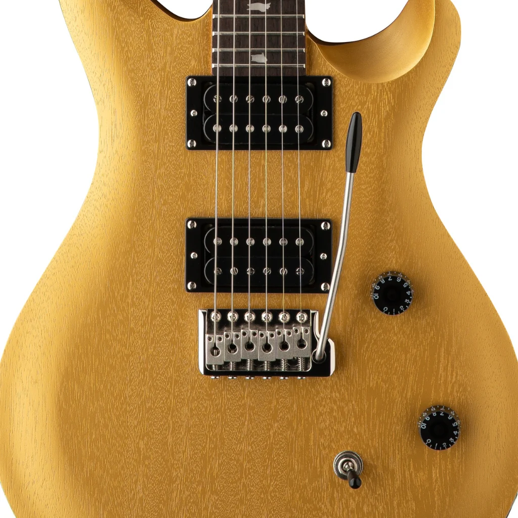 PRS SE CE24 Standard Satin Electric Guitar - Metallic Gold - Image 7