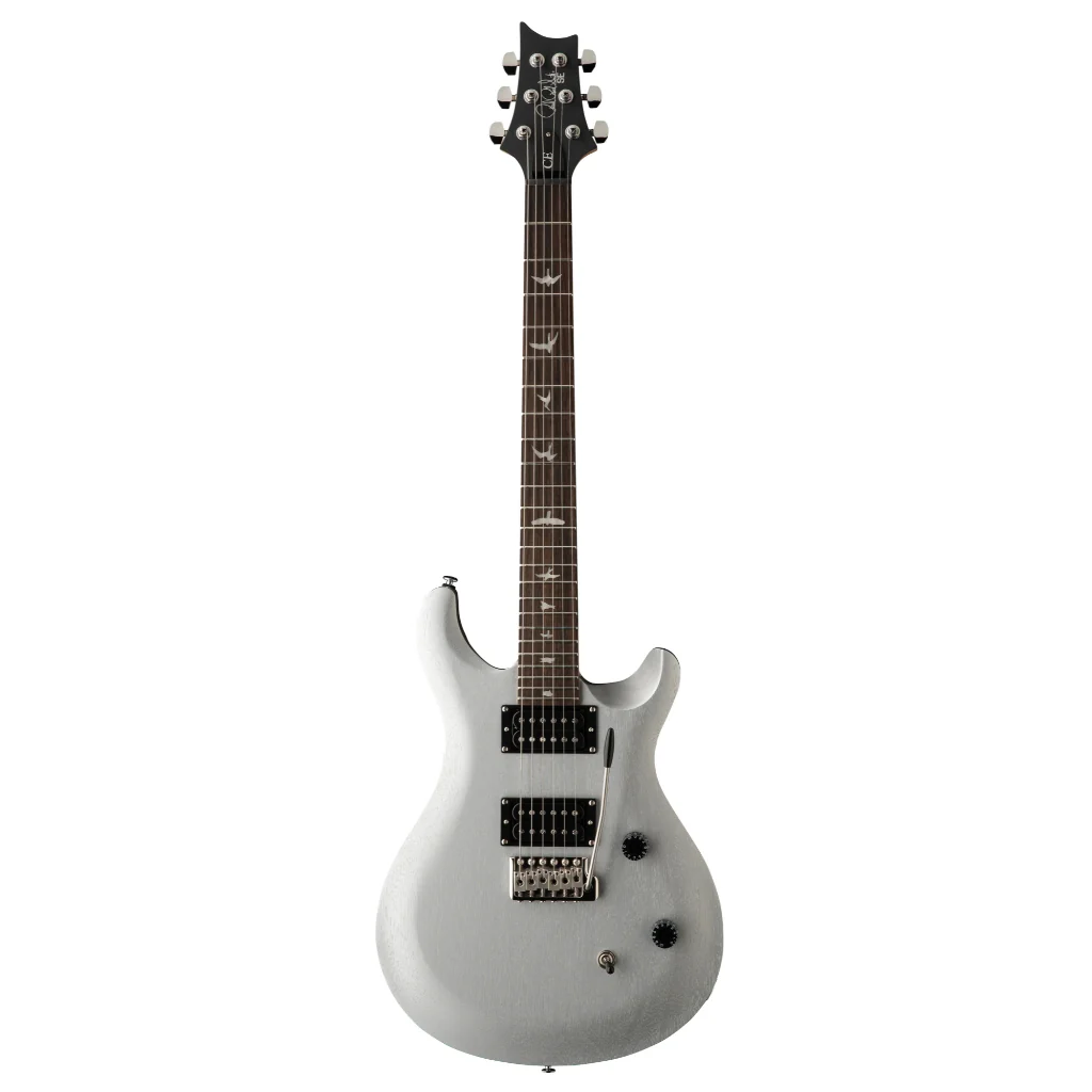 PRS SE CE24 Standard Satin Electric Guitar - Metallic Silver - Image 3