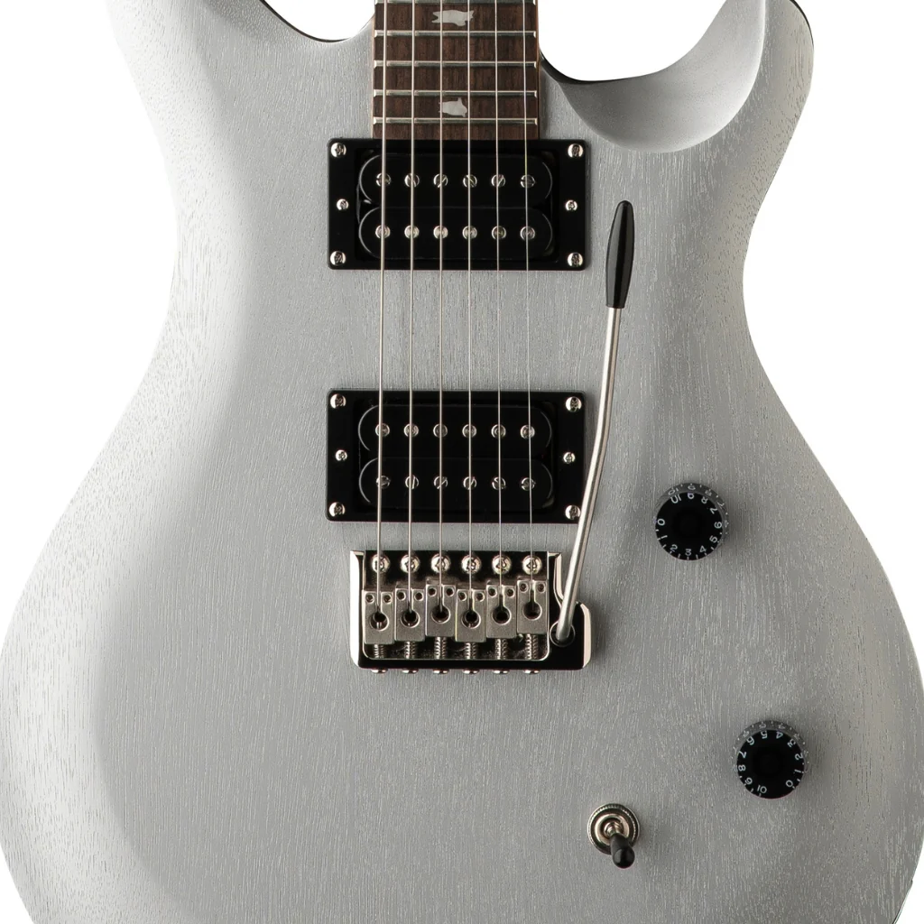 PRS SE CE24 Standard Satin Electric Guitar - Metallic Silver - Image 7