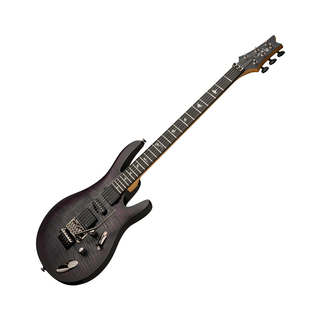 PRS SE Chleo Herman Li Signature Dragon Inlays - Charcoal Purple Burst - Image 7