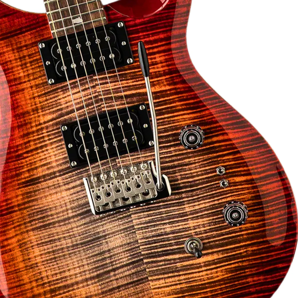 PRS SE Custom 24 08 - Charcoal Cherry Burst - Image 6