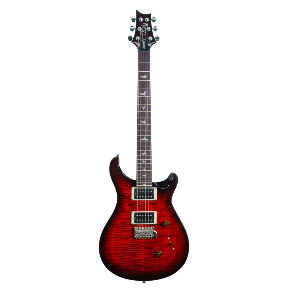 PRS SE Custom 24 Electric Guitar - Orange Tiger Smoked Burst - Image 2