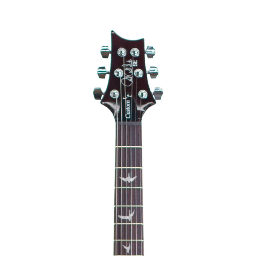 PRS SE Custom 24 Electric Guitar - Orange Tiger Smoked Burst - Image 3