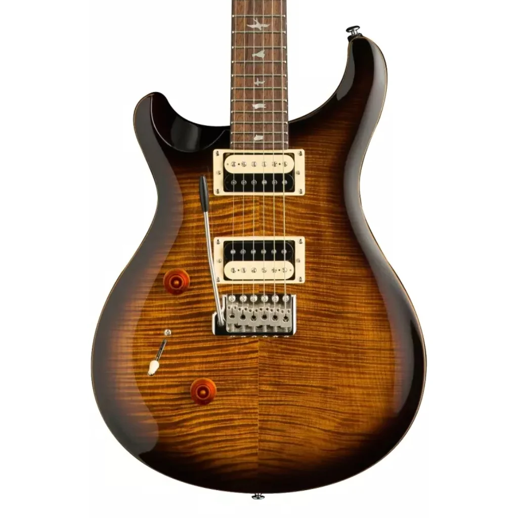 PRS SE Custom 24 Left-Handed Electric Guitar - Black Gold Sunburst