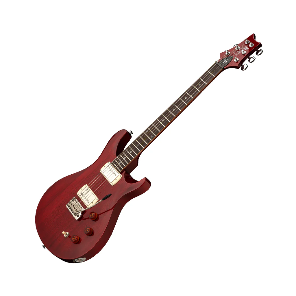 PRS SE DGT Standard Moon Inlays - Vintage Cherry - Image 7