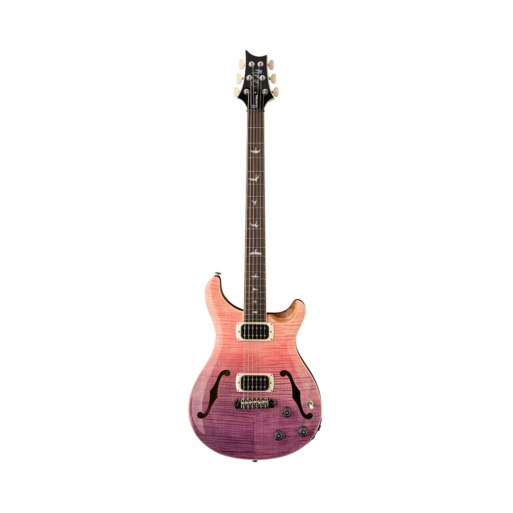 PRS SE Ed Sheeran Hollowbody I Piezo Baritone Electric Guitar - Pink Ombre - Image 3