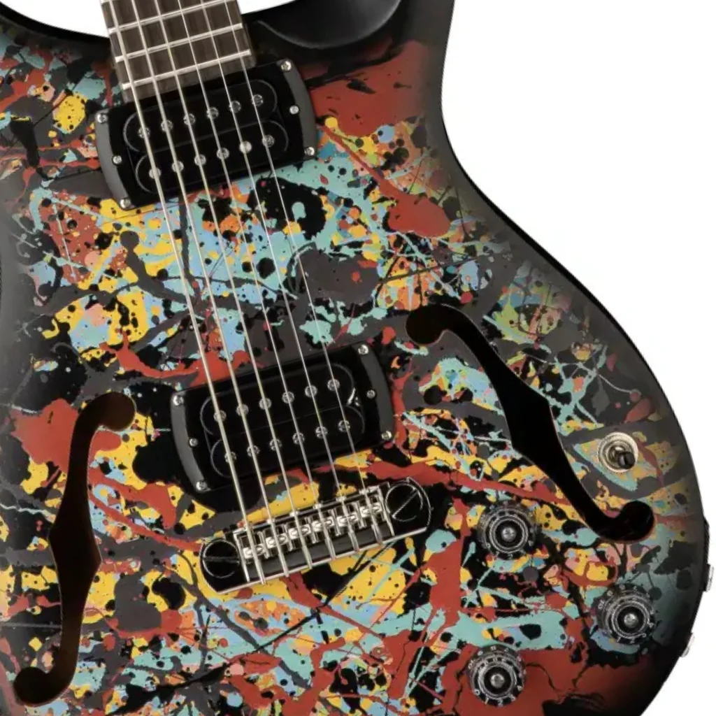 PRS SE Ed Sheeran Hollowbody I Piezo Baritone Limited Edition Electric Guitar - Cosmic Splash - Image 7